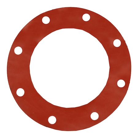 Jones Stephens 8in. Red Rubber Full Face Gasket G51008